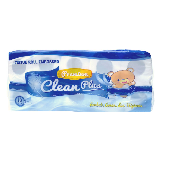 Roll Clean Plus Emboss Beruang @10 roll